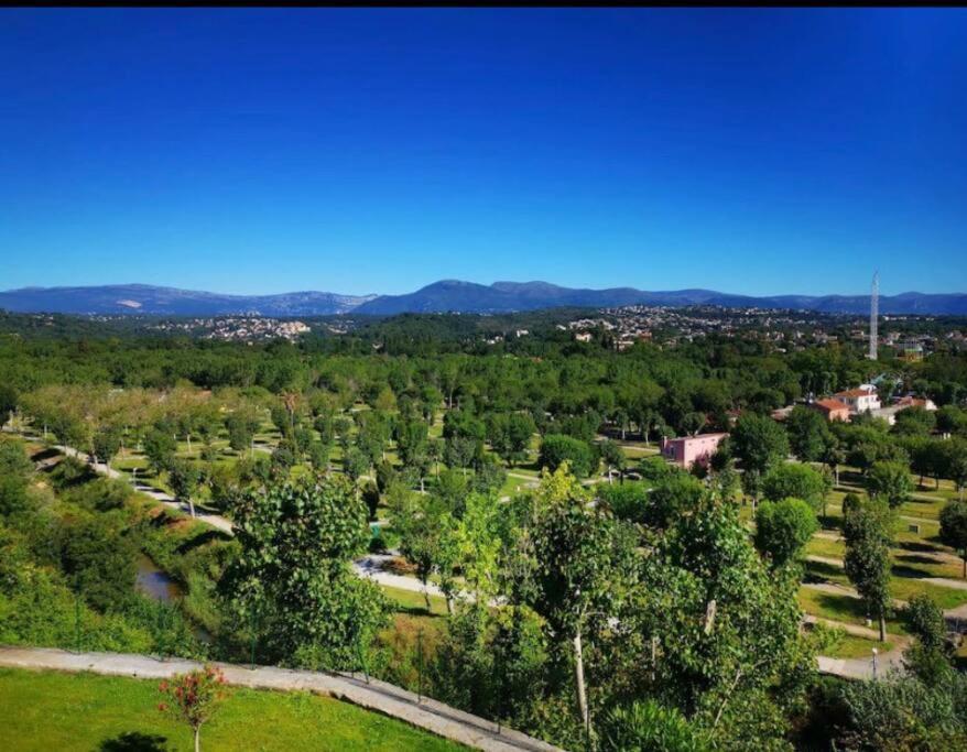 Superbe Appartement, Piscine, Vue Mer Et Montagnes Antibes Buitenkant foto